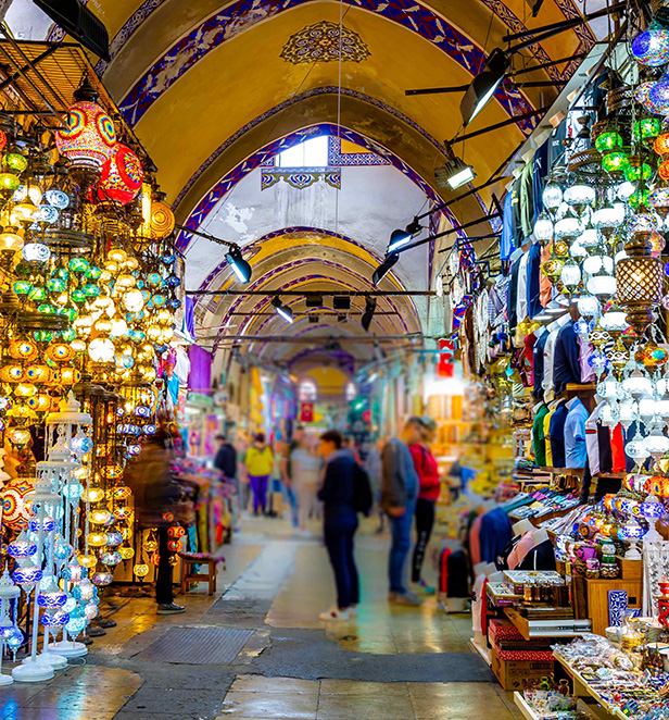 Bazaar markets in Turkey
